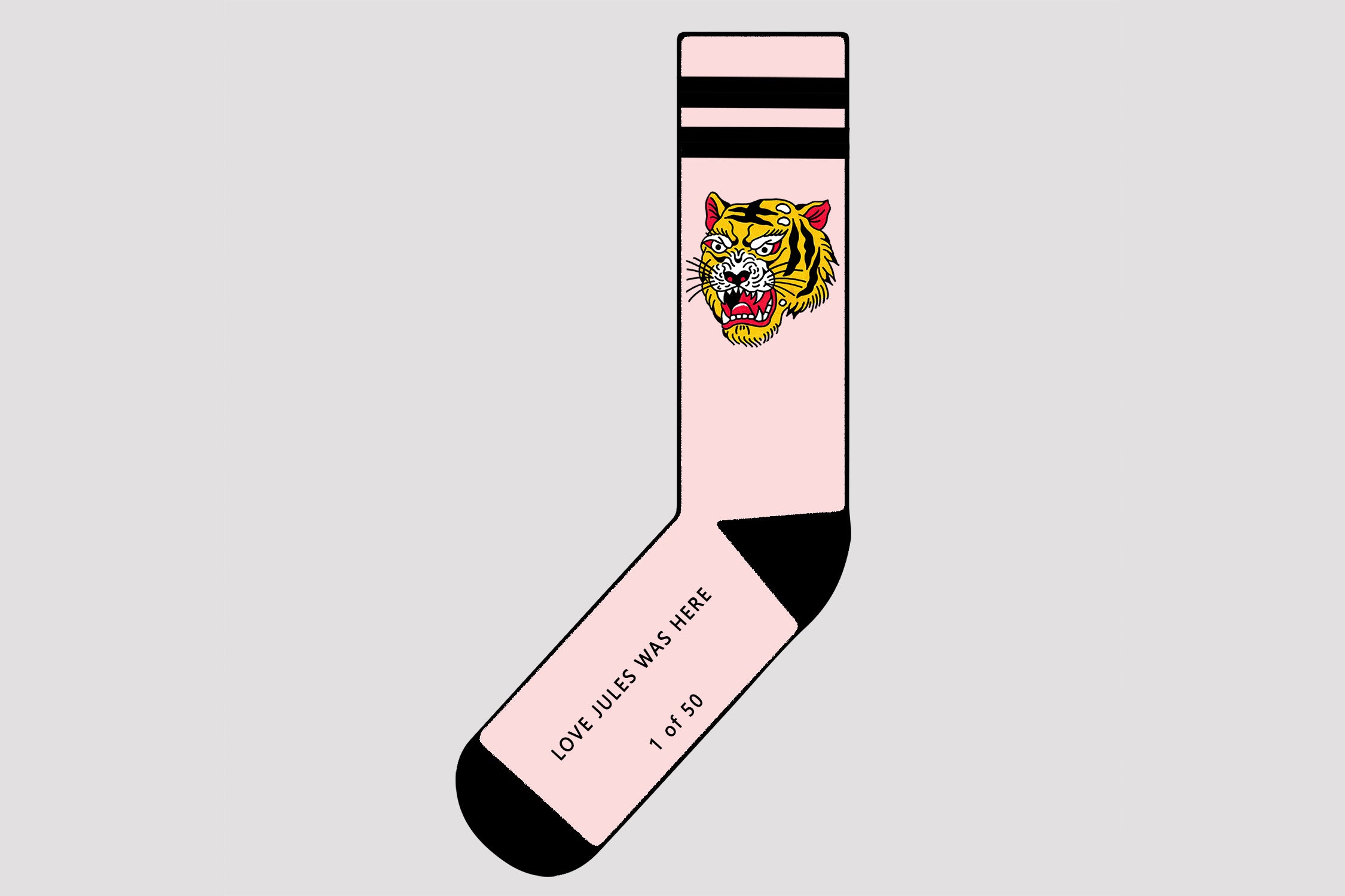 NFTH PINK TIGER HEAD SOCKS - Extra Pairs Only