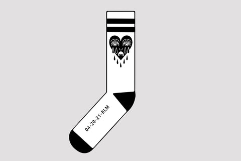 CRYING HEART Socks - RE-RELEASE - In Support of BLM Aligned Organizations