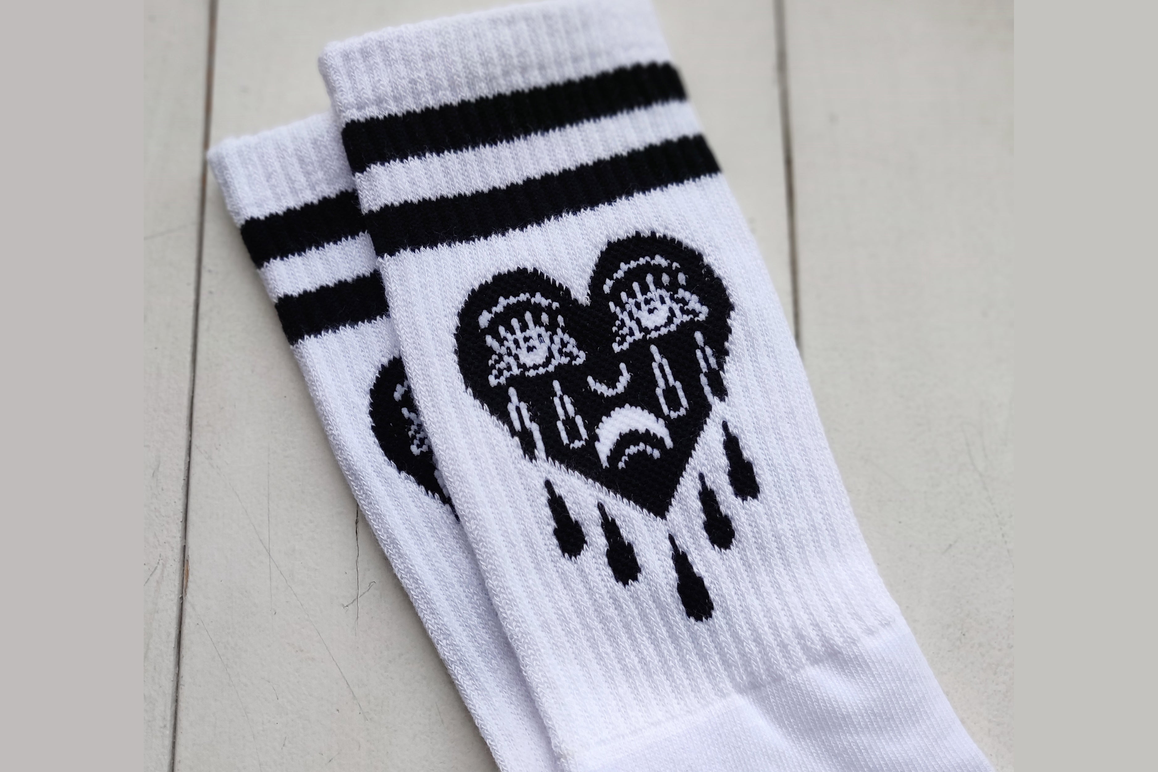 CRYING HEART Socks - RE-RELEASE - In Support of BLM Aligned Organizations