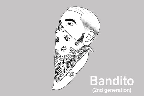 BANDITO  (2nd Gen) - 3-Layer Cotton Mask w/ Filter